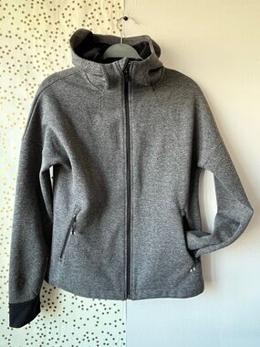 REI Gray Full-Zip Hoodie with Zipper Pockets size Small